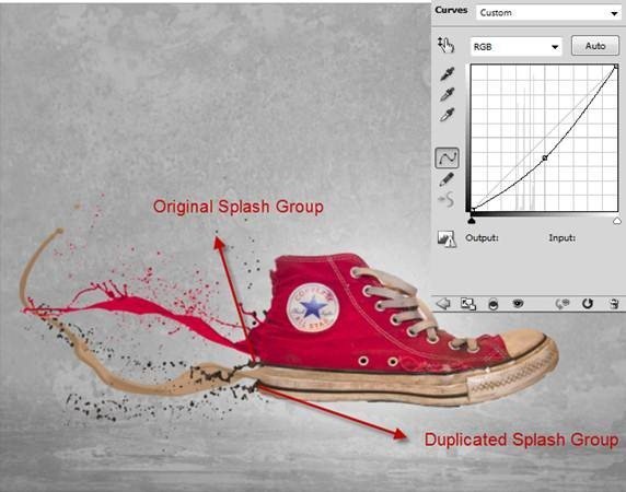 如何在Photoshop中创建一个真棒泼溅运动鞋插图14