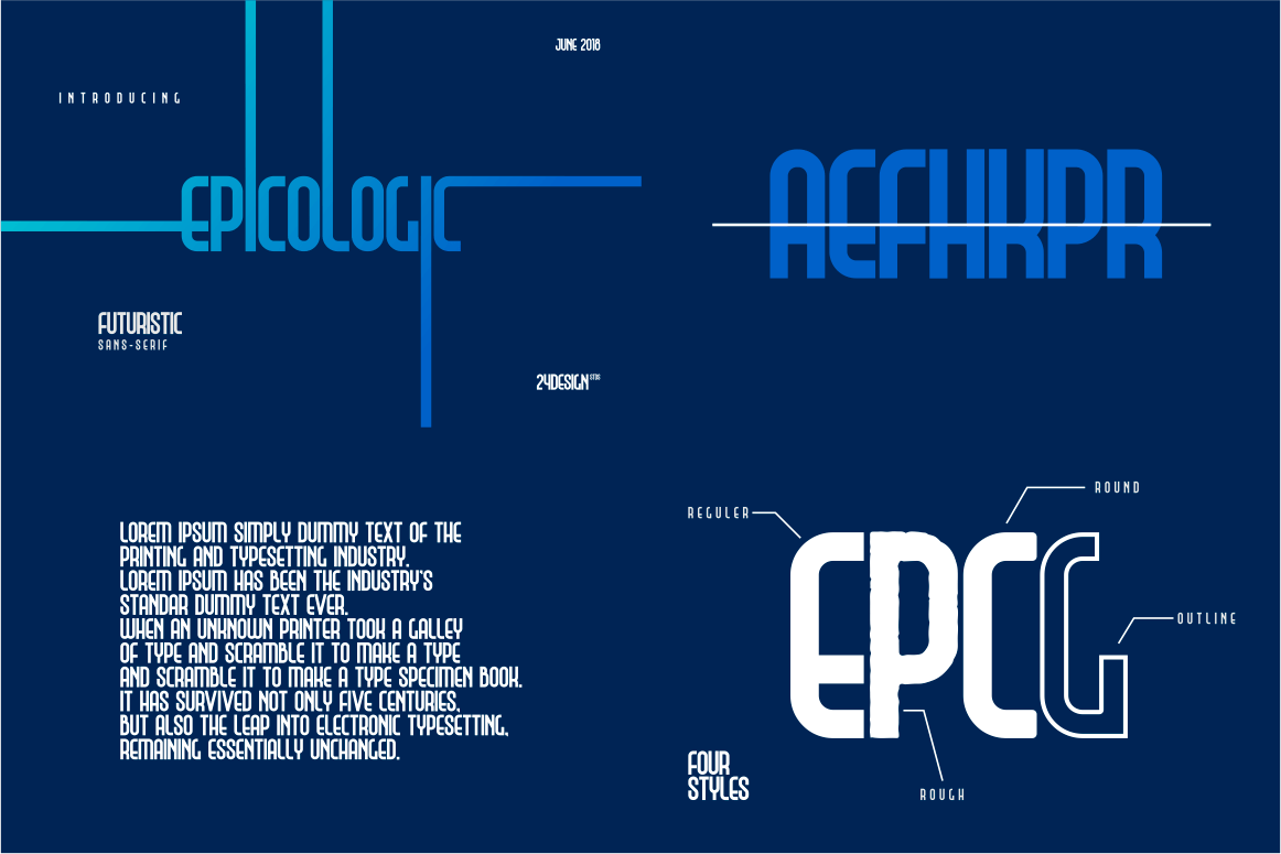 Epicololic 4字体风格免费演示 Epicololic 4 Font Style Free Demo插图