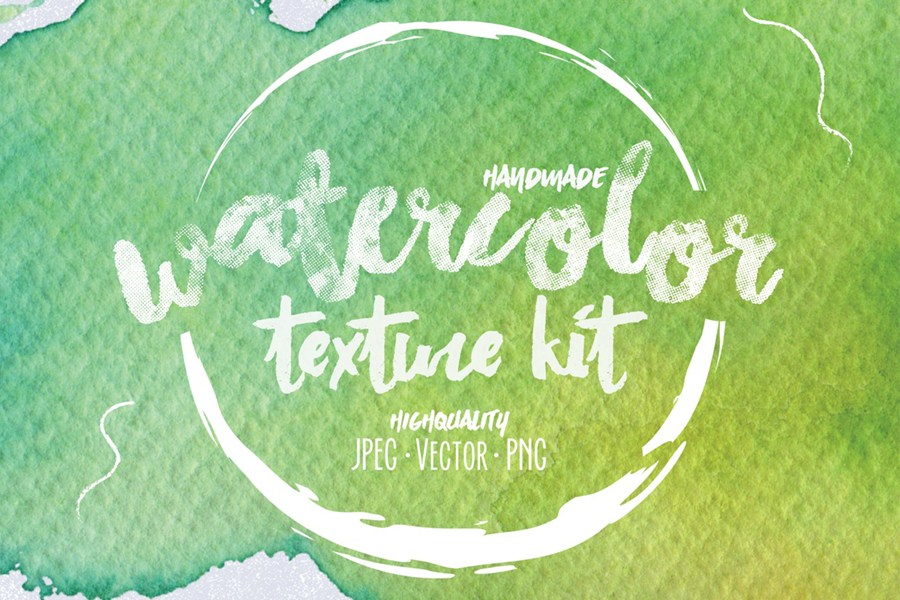 免费水彩纹理套件 Free Watercolor Texture Kit插图1