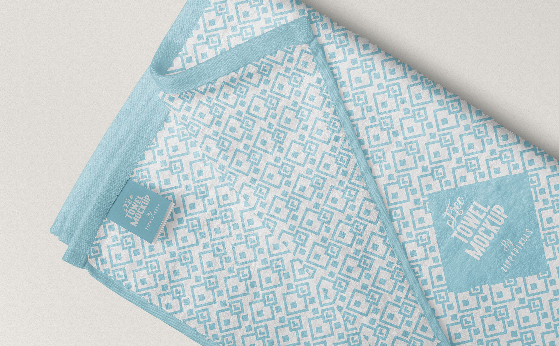 优雅全毛巾logo样机 Elegant Full Towel Logo Prototype插图2