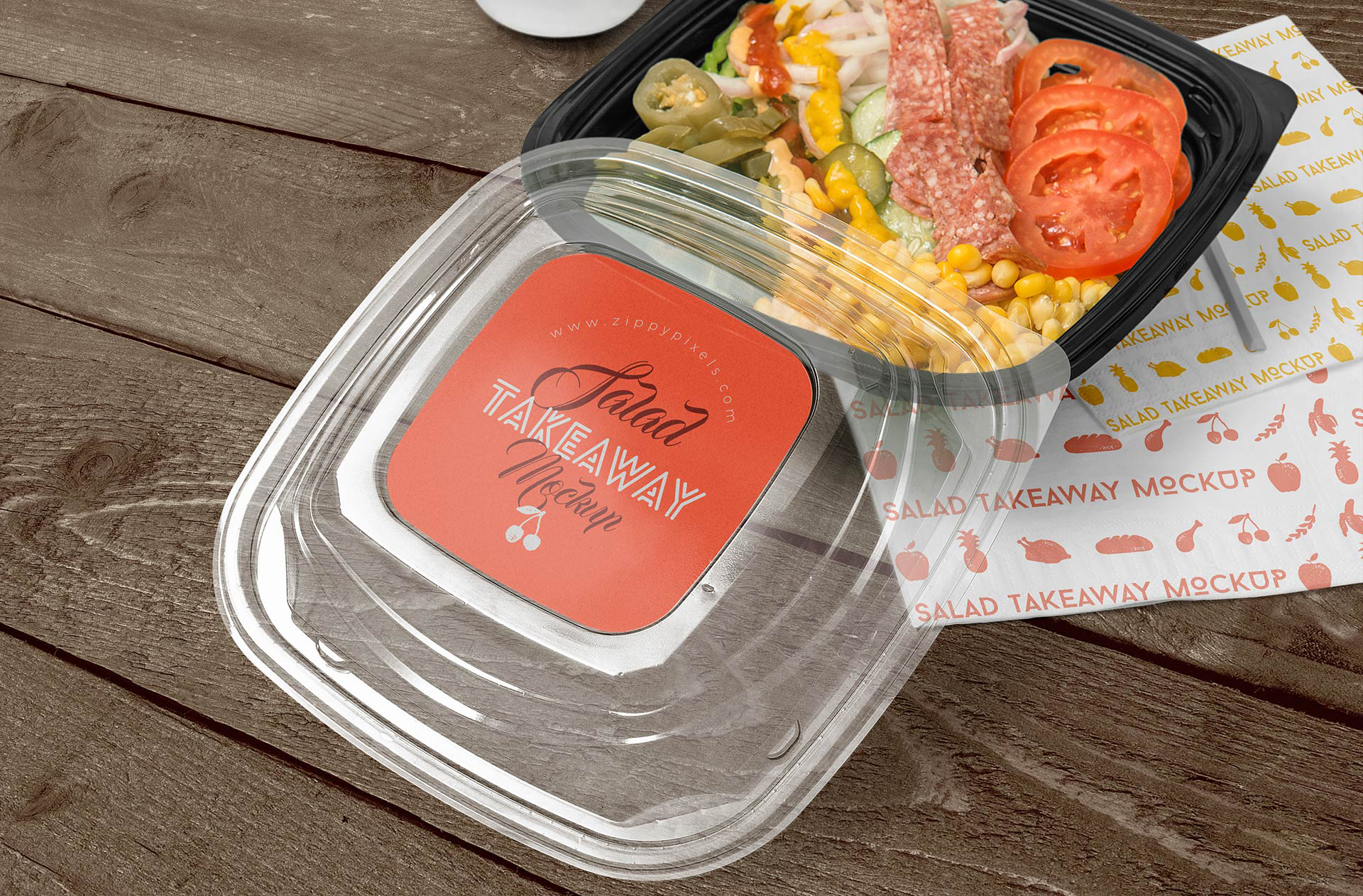 食品塑料盒品牌样机插图